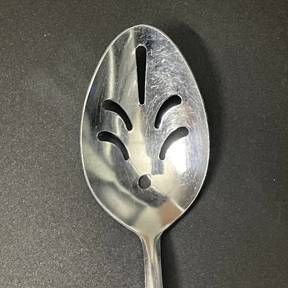 Stanley Roberts Eileen Stainless Steel Japan Slotted Serving Spoons Set of 4
